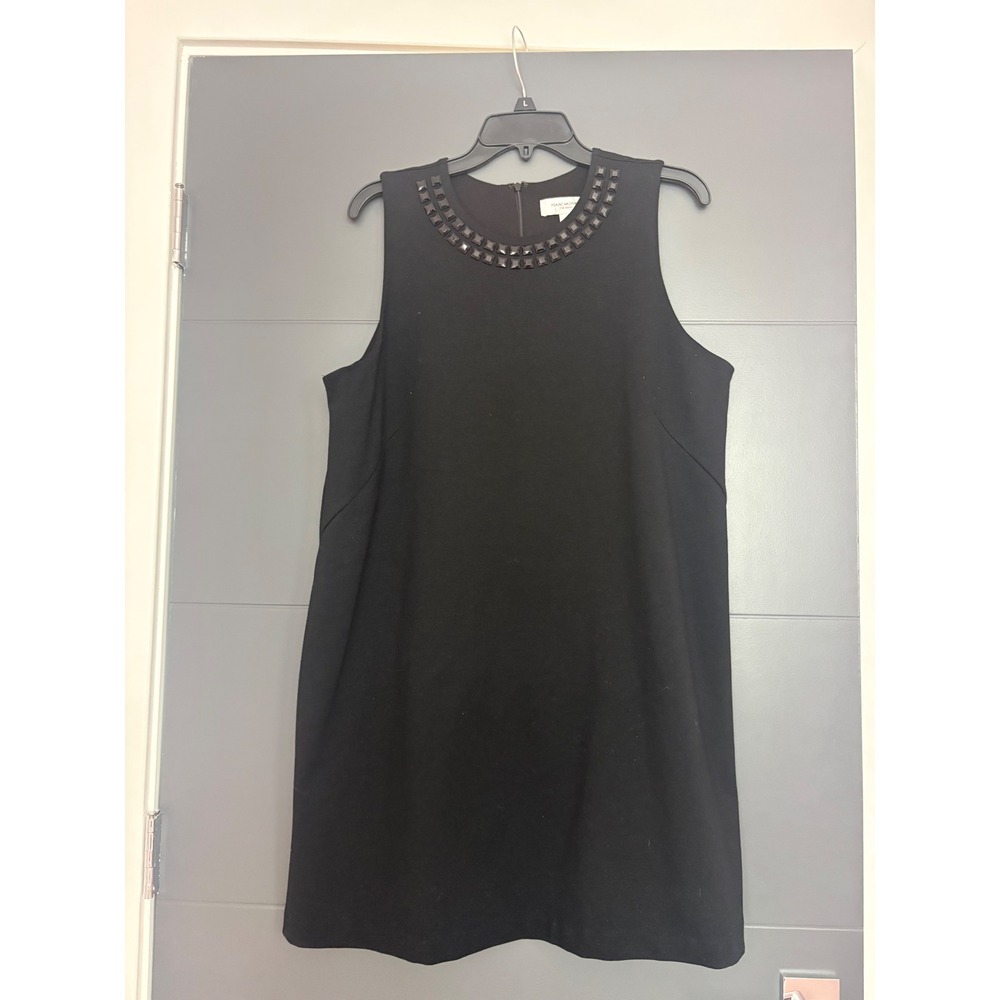 Isaac‎ Mizrahi for Target Black Studded Neck Sleeveless Shift Dress XXL Womens